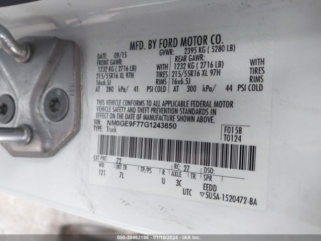 NM0GE9F77G1243850 Ford Transit Connect Xlt