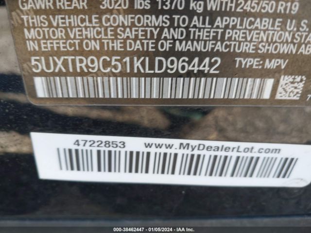 5UXTR9C51KLD96442 BMW X3 Xdrive30i