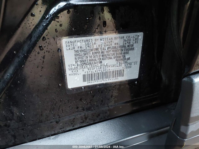 2018 NISSAN KICKS S VIN: 3N1CP5CU9JL541186