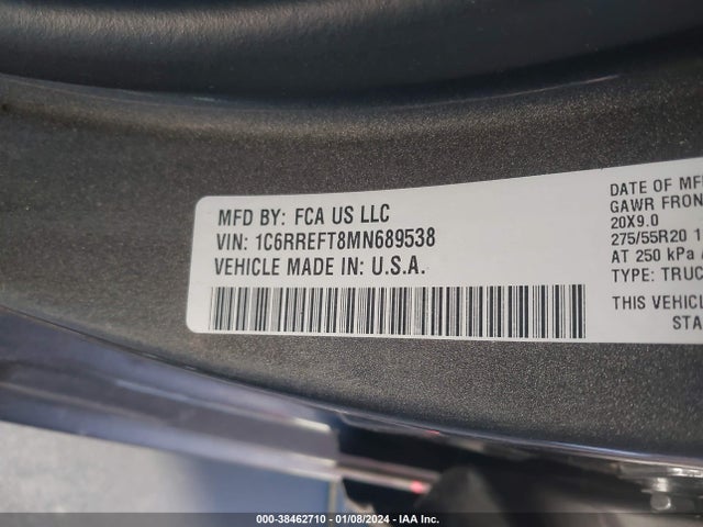 RAM 1500 Lone Star  4x2 5'7 Box 2021 1C6RREFT8MN689538 Image 9