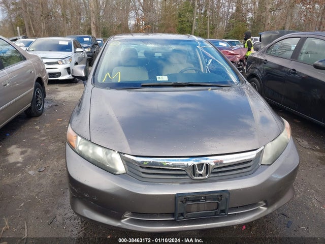 2012 HONDA CIVIC LX VIN: 19XFB2F56CE388639