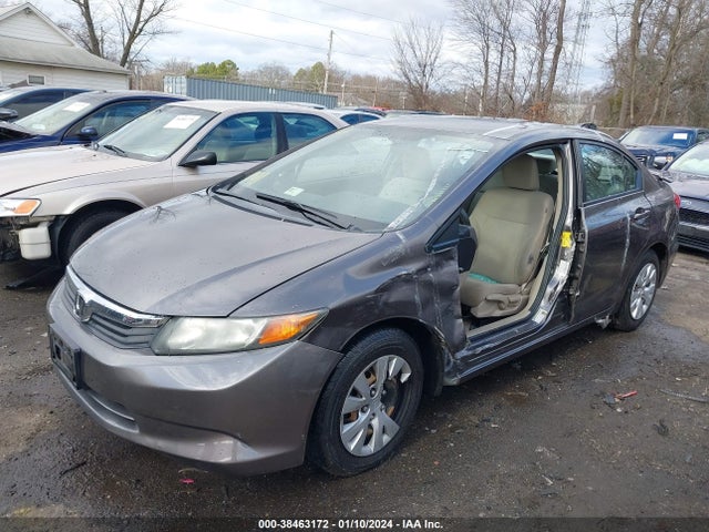 2012 HONDA CIVIC LX VIN: 19XFB2F56CE388639