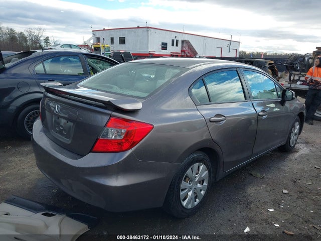 2012 HONDA CIVIC LX VIN: 19XFB2F56CE388639