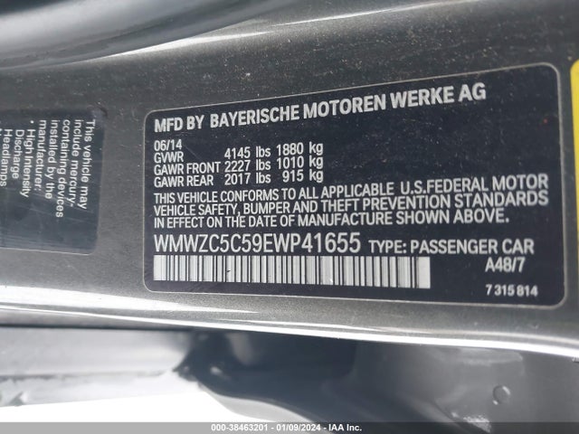 2014 MINI COUNTRYMAN WMWZC5C59EWP41655 Photo 8