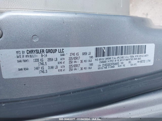 Dodge Grand Caravan Avp/se 2015 2C4RDGBG3FR508055 Image 9