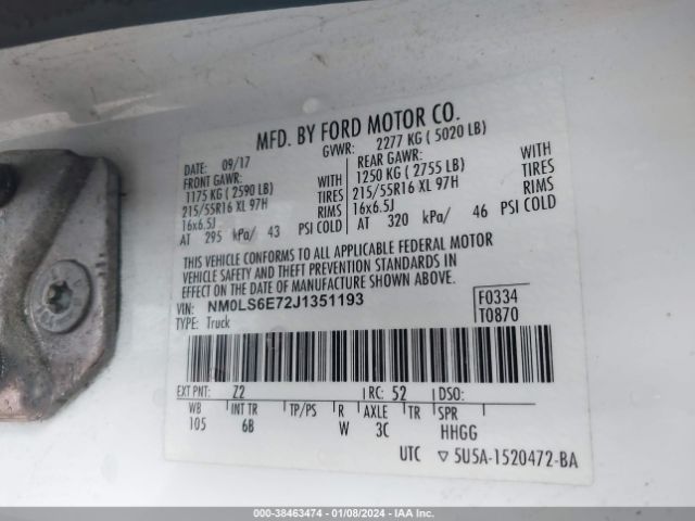 NM0LS6E72J1351193 Ford Transit Connect Xl