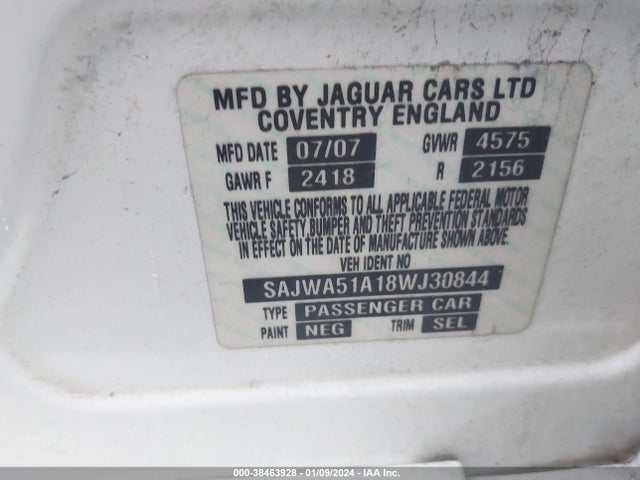 2008 JAGUAR X-TYPE SAJWA51A18WJ30844 Photo 8