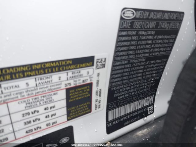 SALGS2RU6NA460994 Land Rover Range Rover Westminster