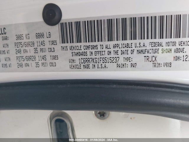 RAM 1500 Express 2015 1C6RR7KG1FS515237 Image 9