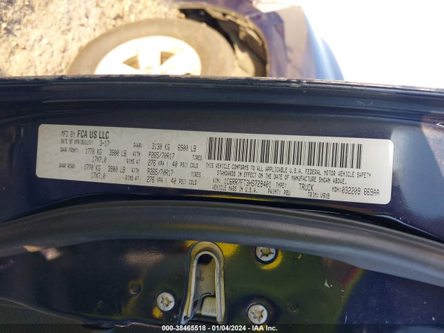 2017 RAM 1500 VIN: 1C6RR7FT3HS729401