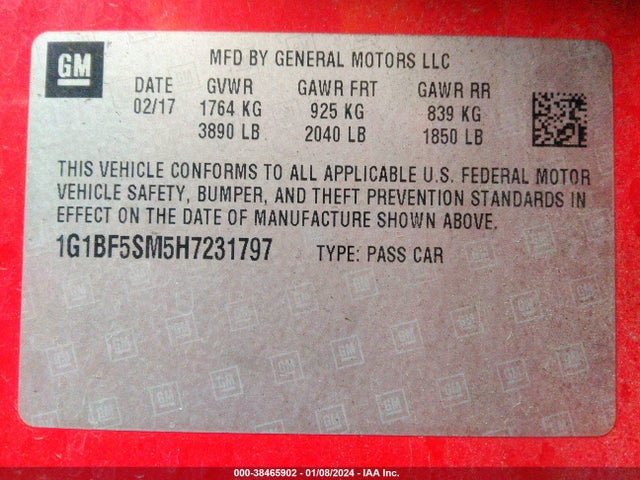 Chevrolet Cruze Premier Auto 2017 1G1BF5SM5H7231797 Image 9