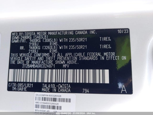 Lexus Rx 350 Premium Plus 2024 2T2BAMBA6RC024871 Image 9