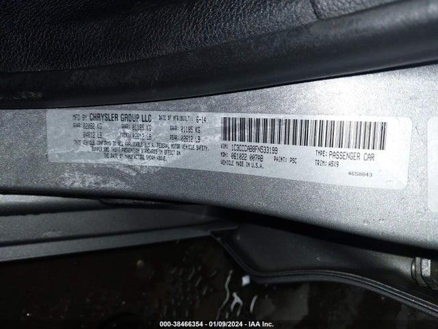 Chrysler 200 Limited 2015 1C3CCCAB8FN533199 Image 9