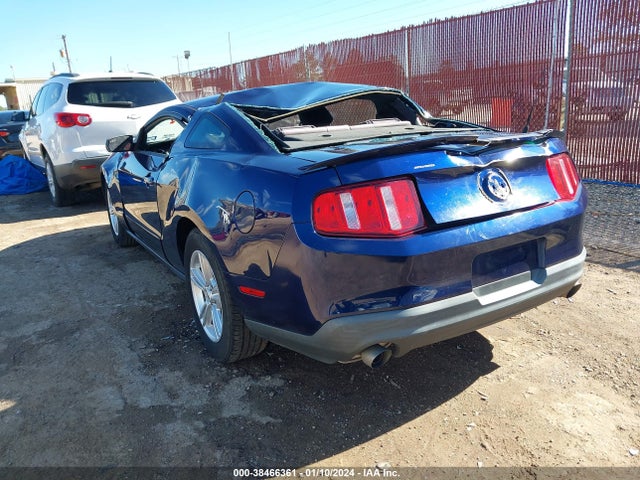 2012 FORD MUSTANG V6 VIN: 1ZVBP8AMXC5223784