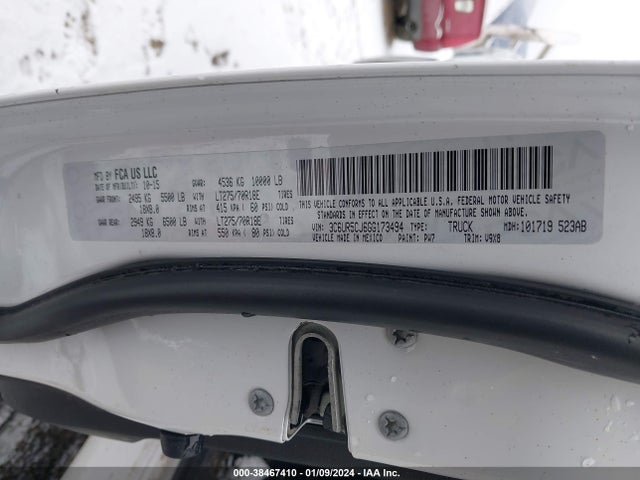 RAM 2500 Tradesman 2016 3C6UR5CJ6GG173494 Image 9