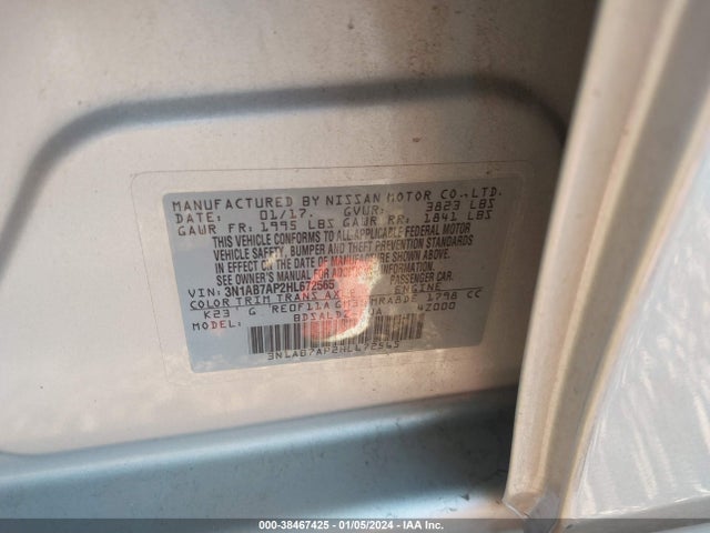 Nissan SENTRA SV 2017 3N1AB7AP2HL672565 Image 9
