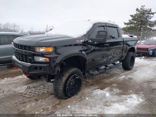 2021 CHEVROLET SILVERADO 1500 4WD SHORT BED CUSTOM TRAIL BOSS VIN: 1GCPYCEF4MZ151916