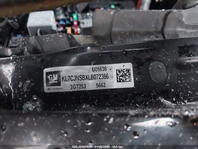 Chevrolet Trax Awd Ls 2020 KL7CJNSBXLB072366 Image 9