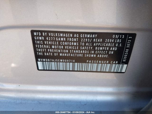 WVWDB7AJ5EW009714 Volkswagen Golf 2.5l