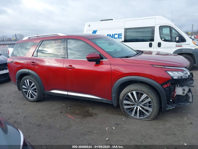 2022 Nissan Pathfinder Platinum 4wd მანქანა იყიდება აუქციონზე, vin: 5N1DR3DJ7NC263471, აუქციონის ნომერი: 38468024