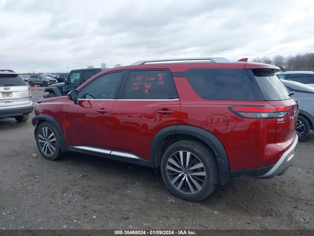 2022 Nissan Pathfinder Platinum 4wd მანქანა იყიდება აუქციონზე, vin: 5N1DR3DJ7NC263471, აუქციონის ნომერი: 38468024