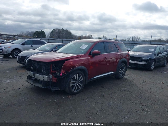 2022 Nissan Pathfinder Platinum 4wd მანქანა იყიდება აუქციონზე, vin: 5N1DR3DJ7NC263471, აუქციონის ნომერი: 38468024
