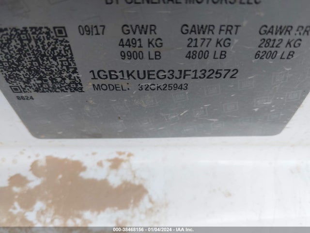 Chevrolet Silverado 2500hd Wt 2018 1GB1KUEG3JF132572 Image 9