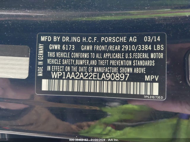 2014 PORSCHE CAYENNE WP1AA2A22ELA90897 Photo 8