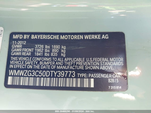 2013 MINI CLUBMAN WMWZG3C50DTY39773 Photo 8