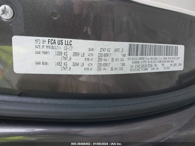 2C4RC1BG5JR175334 Chrysler Pacifica Touring L