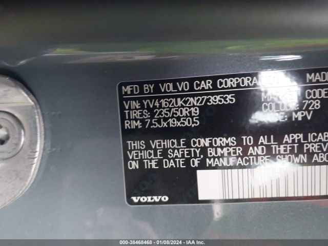 YV4162UK2N2739535 Volvo Xc40 T5 Momentum
