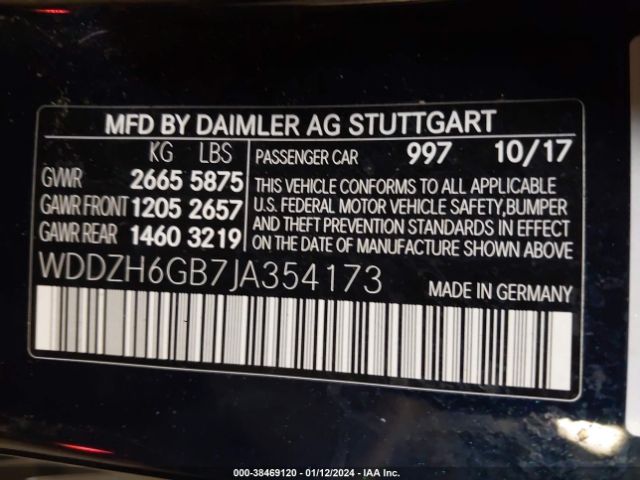 2018 MERCEDES-BENZ E 400 WDDZH6GB7JA354173 Photo 8