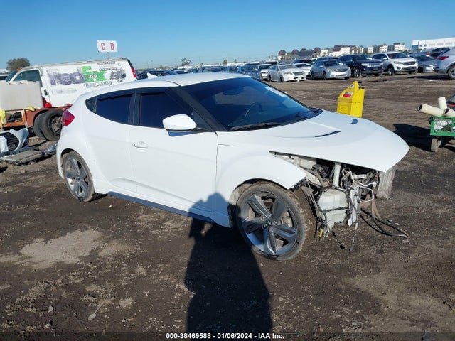 2014 HYUNDAI VELOSTER TURBO W/BLUE VIN: KMHTC6AE6EU183885