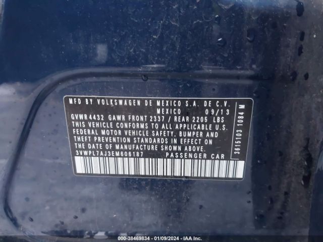 3VWPL7AJ3EM606187 Volkswagen Jetta Sportwagen 2.0l Tdi