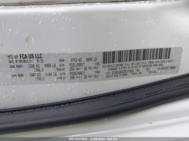 Dodge Grand Caravan Se 2016 2C4RDGBG6GR147034 Image 9