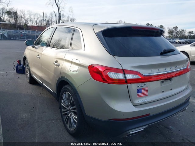 2017 LINCOLN MKX RESERVE VIN: 2LMPJ6LR8HBL29712