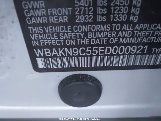 BMW 550i 2014 WBAKN9C55ED000921 Image 9