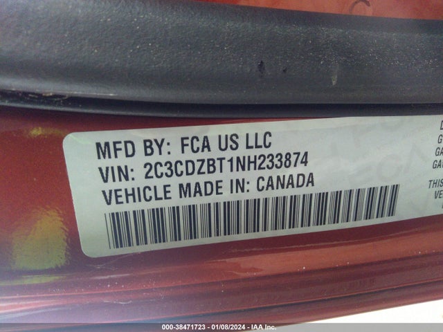 Dodge Challenger R/t 2022 2C3CDZBT1NH233874 Image 9