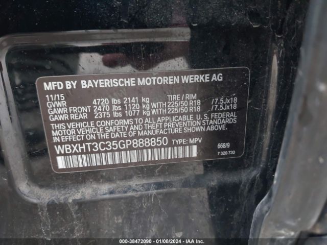 WBXHT3C35GP888850 BMW X1 Xdrive28i