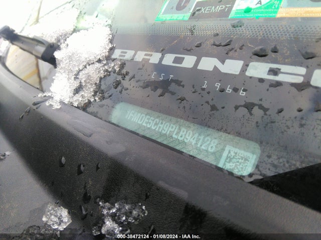 2023 FORD BRONCO BIG BEND VIN: 1FMDE5CH9PLB94128
