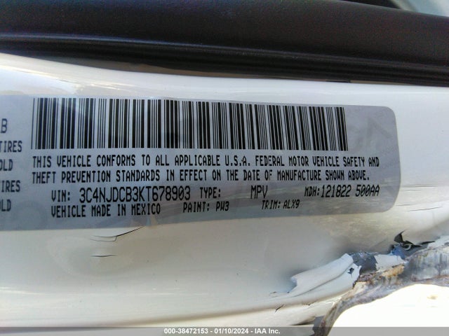 3C4NJDCB3KT678903 Jeep Compass Limited 4x4