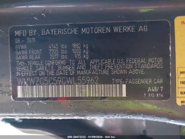 2012 MINI COOPER S COUNTRYMAN WMWZC5C59CWL55962 Photo 8