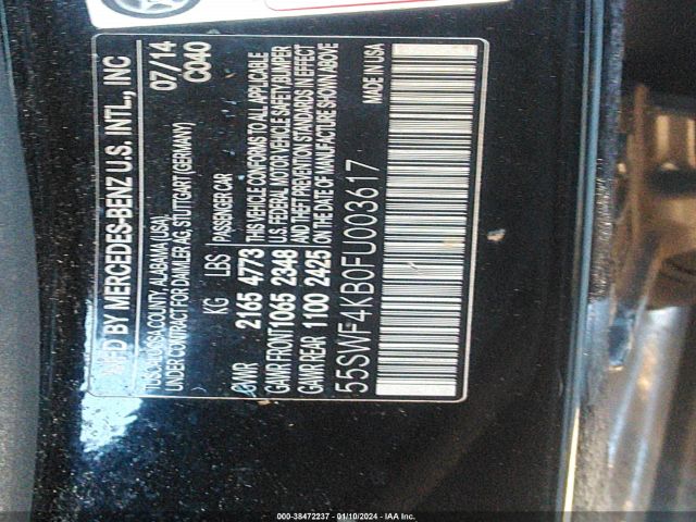 2015 MERCEDES-BENZ C 300 55SWF4KB0FU003617 Photo 8