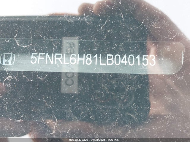 Honda Odyssey Touring 2020 5FNRL6H81LB040153 Image 9