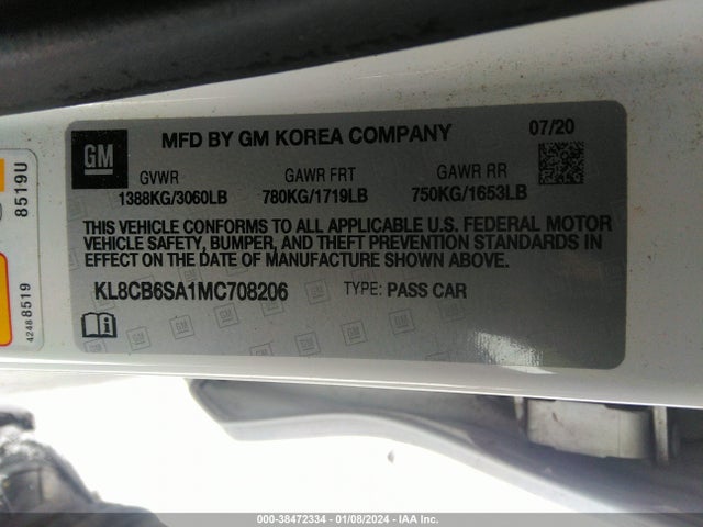 Chevrolet Spark Fwd Ls Automatic 2021 KL8CB6SA1MC708206 Image 9