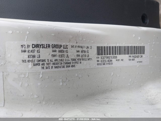 2013 FIAT 500 3C3CFFBR9DT618599 Photo 8