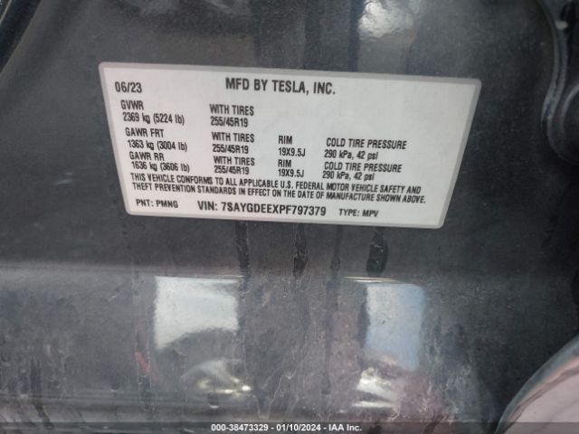 7SAYGDEEXPF797379 Tesla Model Y Awd/long Range Dual Motor All-wheel Drive
