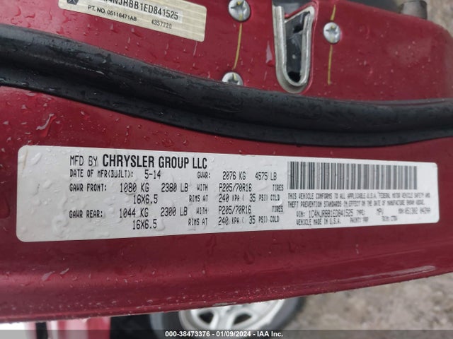 Jeep Patriot Sport 2014 1C4NJRBB1ED841525 Image 9