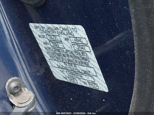 2000 JAGUAR S-TYPE SAJDA01DXYGL75897 Photo 8