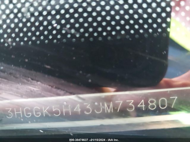 3HGGK5H43JM734807 Honda FIT LX